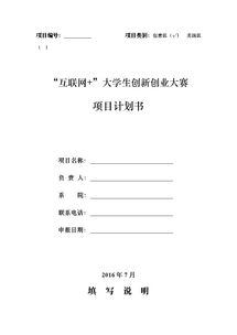 計劃書,點子,創(chuàng)業(yè)項目,創(chuàng)新