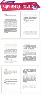 計劃書,創(chuàng)業(yè)項目,創(chuàng)新,大學生