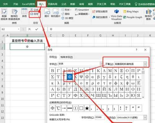 直徑符號怎么打