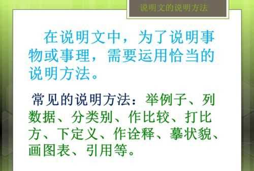 說明文的定義結構類型順序及說明方法是什么意思