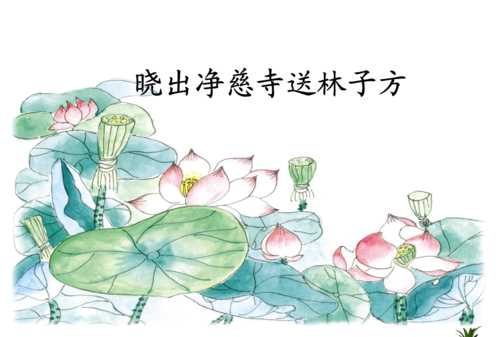 曉出凈慈寺送林子方古詩(shī)最簡(jiǎn)單易懂的意思是什么