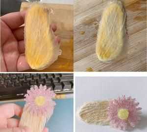 做芒果發(fā)夾是自然晾干還是用吹風機吹干好