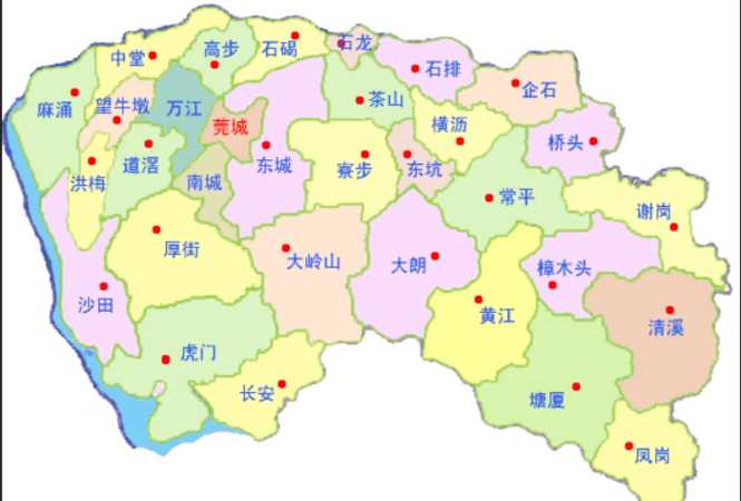 東莞有哪幾個(gè)鎮(zhèn)