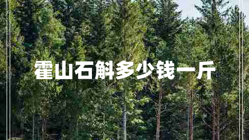 霍山石斛多少錢(qián)一斤