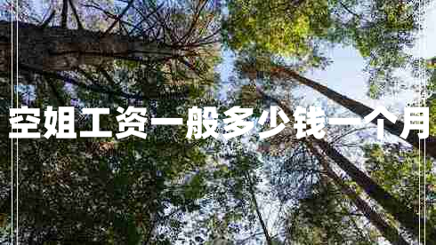 空姐工資一般多少錢一個月