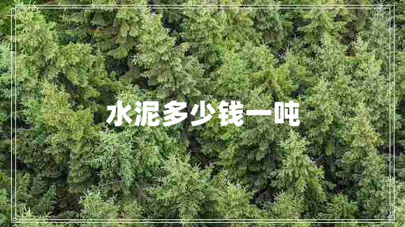 水泥多少錢(qián)一噸