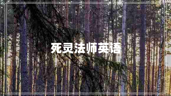 死靈法師英語(yǔ)