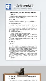 電信營(yíng)銷活動(dòng)策劃方案