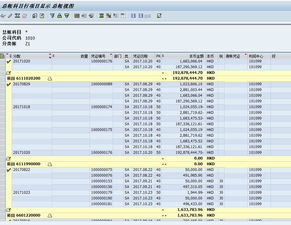 sap中怎么查找會計科目