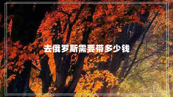 去俄羅斯需要帶多少錢