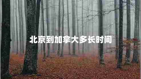 北京到加拿大多長(zhǎng)時(shí)間 北京到加拿大多長(zhǎng)時(shí)間
