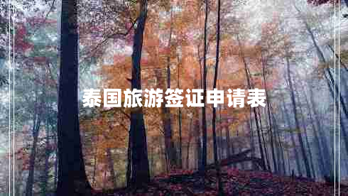 泰國旅游簽證申請表 泰國旅游簽證申請表