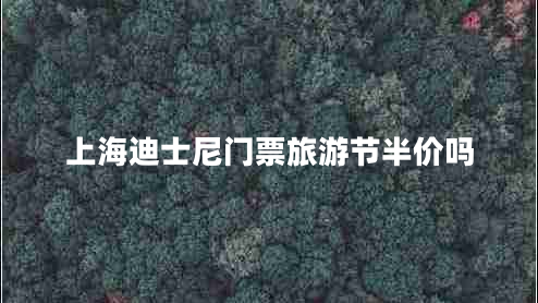 上海迪士尼門票旅游節(jié)半價嗎