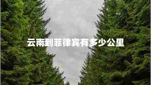 云南到菲律賓有多少公里