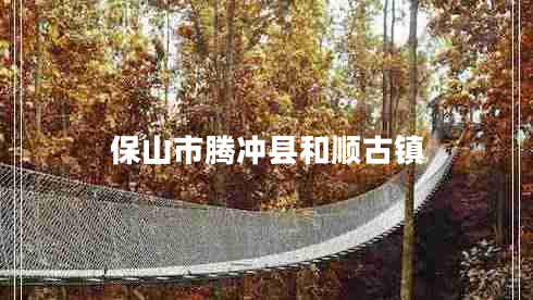 保山市騰沖縣和順古鎮(zhèn)