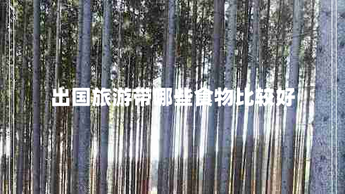 出國旅游帶哪些食物比較好