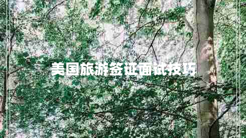 美國旅游簽證面試技巧 美國旅游簽證面試技巧