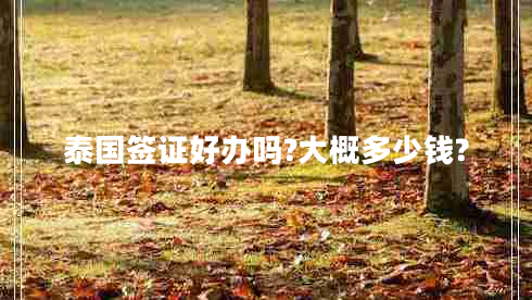 泰國簽證好辦嗎?大概多少錢?