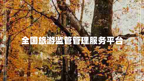 全國旅游監(jiān)管管理服務(wù)平臺