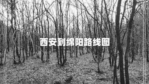 西安到綿陽路線圖 西安到綿陽路線圖