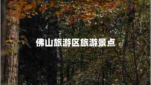 佛山旅游區(qū)旅游景點(diǎn)