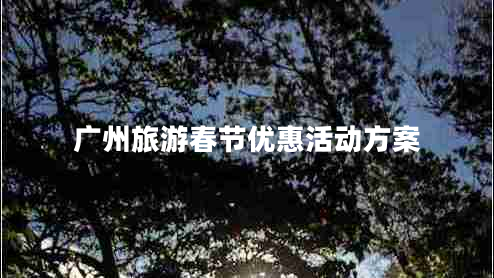 廣州旅游春節(jié)優(yōu)惠活動(dòng)方案 廣州旅游春節(jié)優(yōu)惠活動(dòng)方案