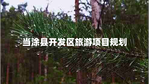 當(dāng)涂縣開(kāi)發(fā)區(qū)旅游項(xiàng)目規(guī)劃