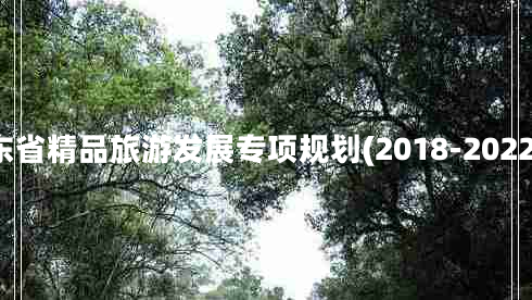 山東省精品旅游發(fā)展專項規(guī)劃(2018-2022年)