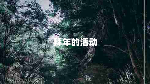 拜年的活動(dòng) 拜年的活動(dòng)