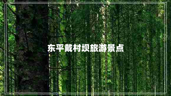 東平戴村壩旅游景點(diǎn) 東平戴村壩旅游景點(diǎn)