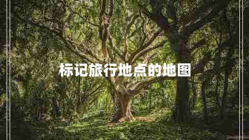 標(biāo)記旅行地點(diǎn)的地圖