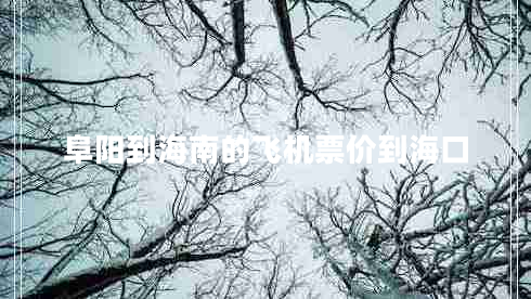 阜陽到海南的飛機(jī)票價(jià)到?？? title=