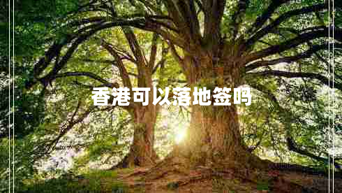 香港可以落地簽嗎