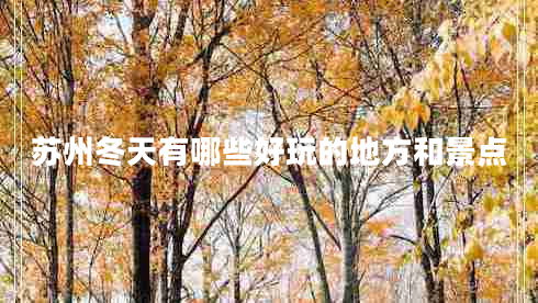 蘇州冬天有哪些好玩的地方和景點(diǎn) 蘇州冬天有哪些好玩的地方和景點(diǎn)