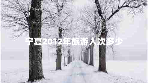 寧夏2012年旅游人次多少