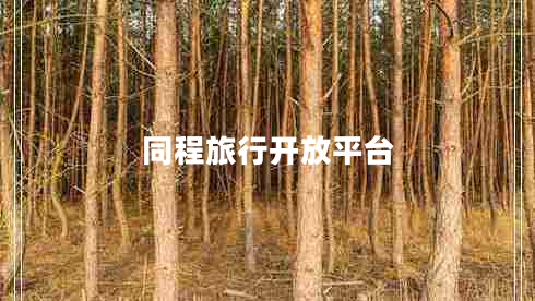 同程旅行開放平臺 同程旅行開放平臺