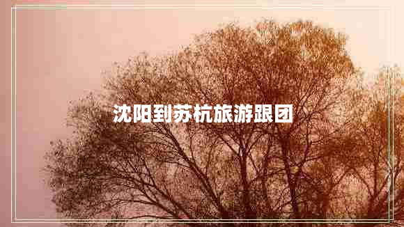 沈陽到蘇杭旅游跟團 沈陽到蘇杭旅游跟團