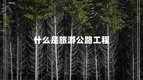 什么是旅游公路工程