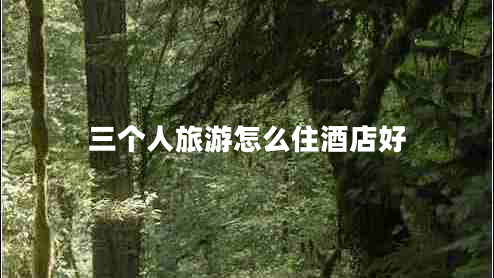三個(gè)人旅游怎么住酒店好 三個(gè)人旅游怎么住酒店好