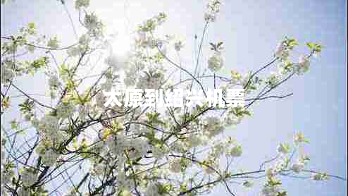 太原到紹興機票