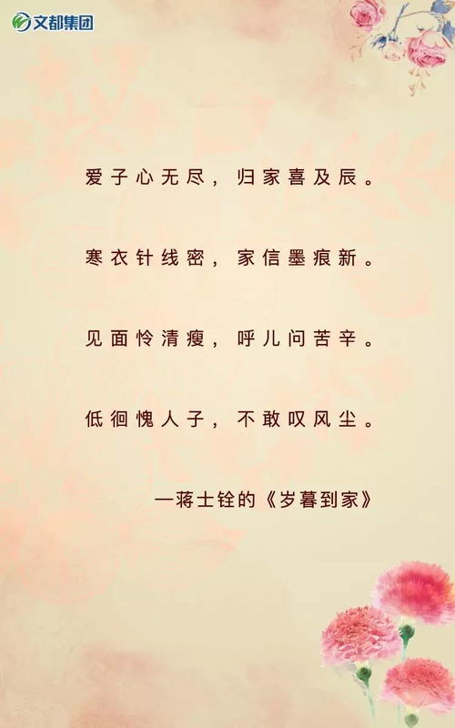 古今中外關(guān)于母愛詩(shī)句