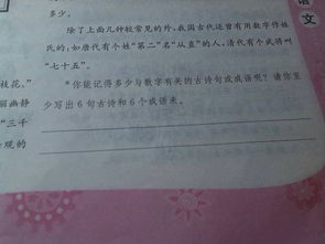 與數(shù)字有關(guān)的古詩句或成語是什么