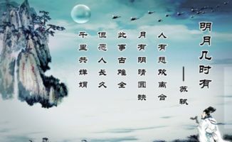 明月幾時(shí)有古詩句子