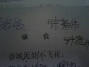 四級(jí)的古詩(shī)三首聽(tīng)寫(xiě)詩(shī)句