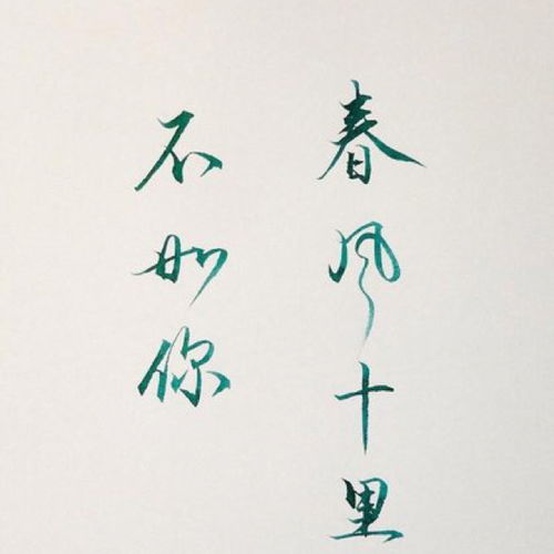 關(guān)于十里春風(fēng)不如你的詩(shī)句