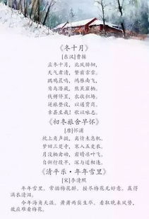 關(guān)于冬天詞語和詩句