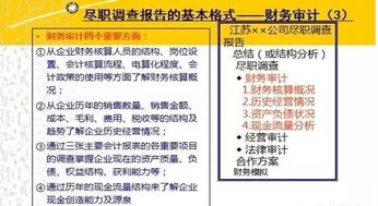 企業(yè)財務(wù)盡職調(diào)查報告標準范文(企業(yè)財務(wù)盡職調(diào)查報告)