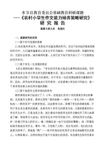 作文,研究報(bào)告,開(kāi)頭