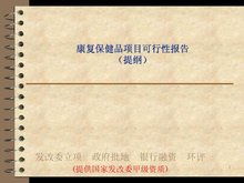 保健品分公司項目可行性報告(項目可行性報告)