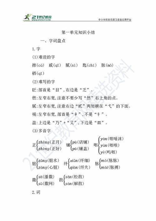 六級下冊語文第一單元作文開頭